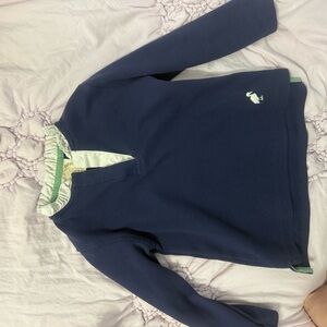 The Beaufort Bonnet Company Navy and White Button-Up